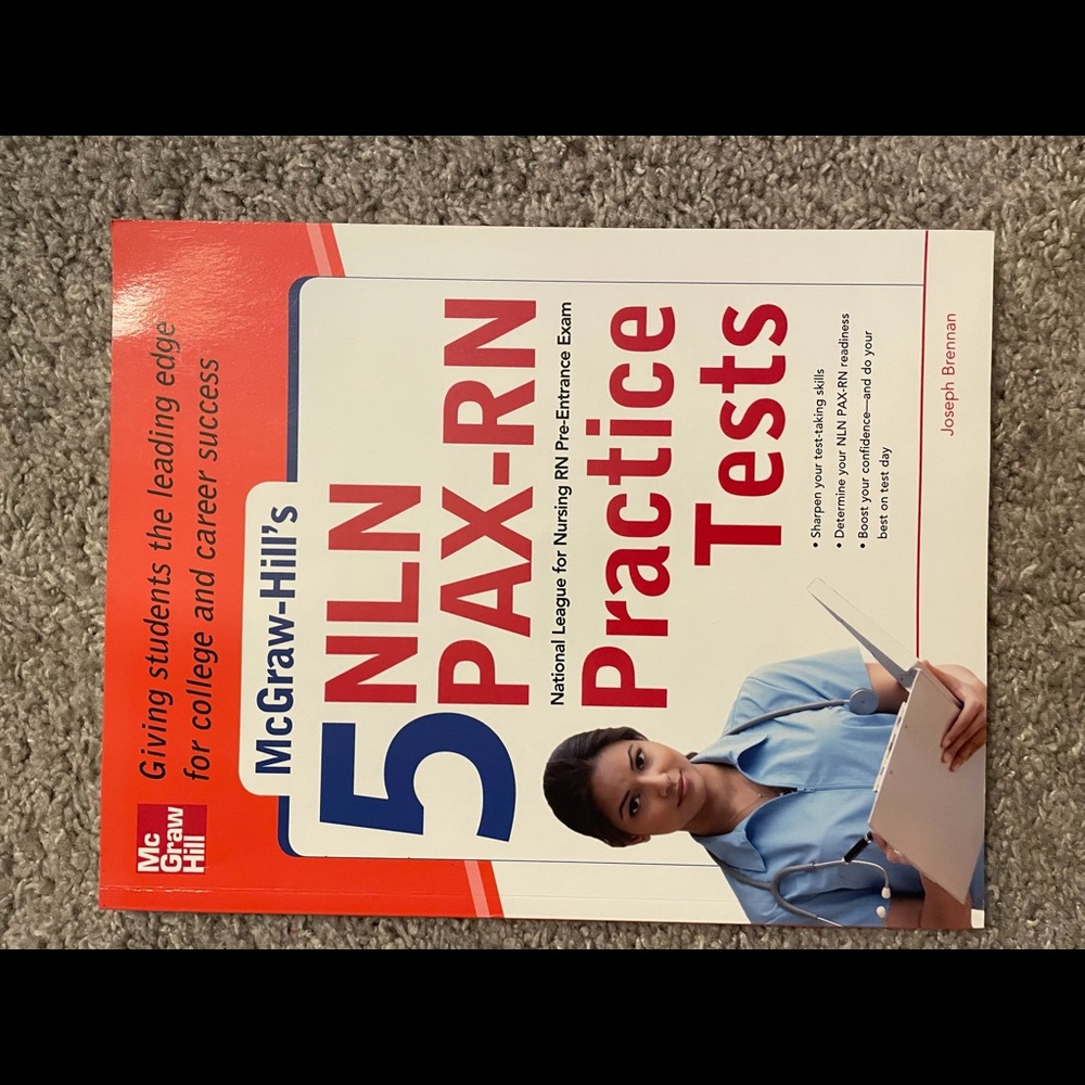 McGraw Hill NLN PAX-RN practice test book